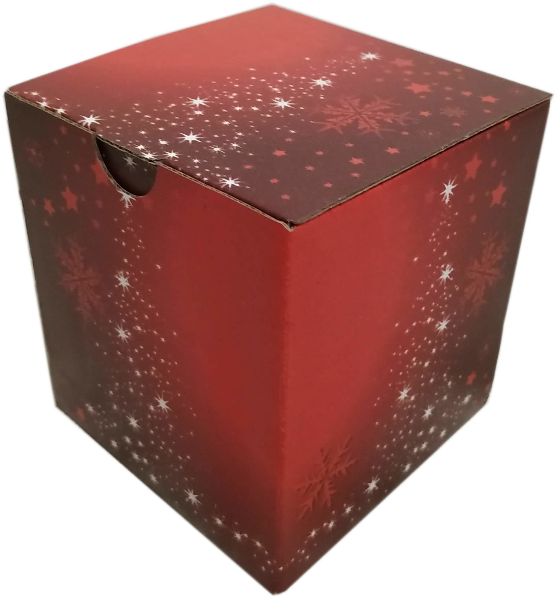 Krabička dárková Vánoční červená